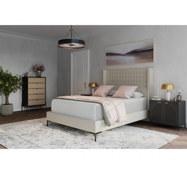 Sunpan Avida Chest in Gold and Black/Natural - Lifestyle