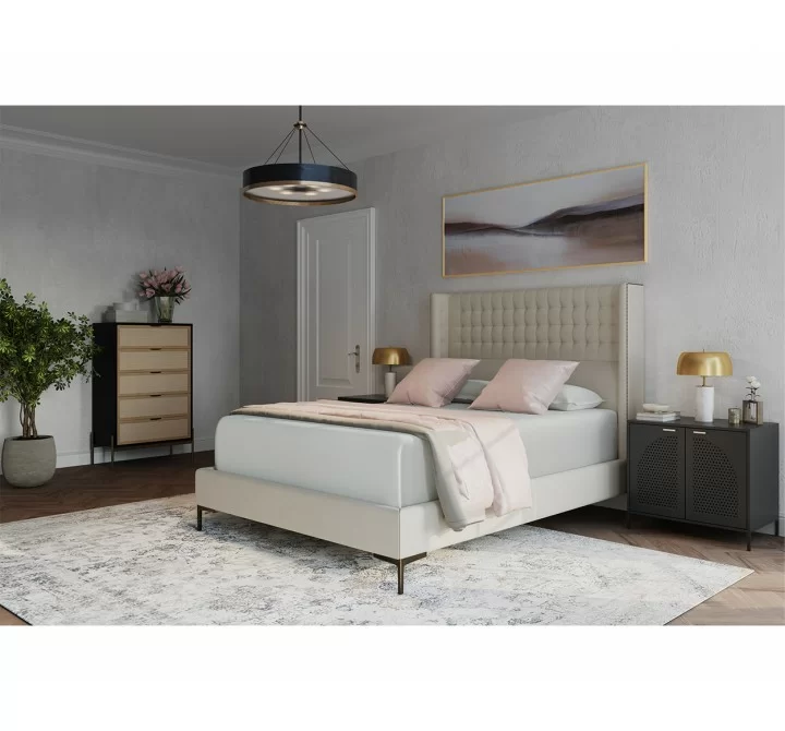 Sunpan Avida Chest in Gold and Black/Natural - Lifestyle