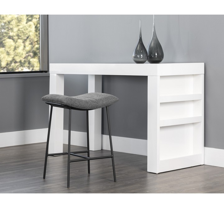 Sunpan Buca Backless Counter Stool in Belfast Koala Grey - Lifestyle