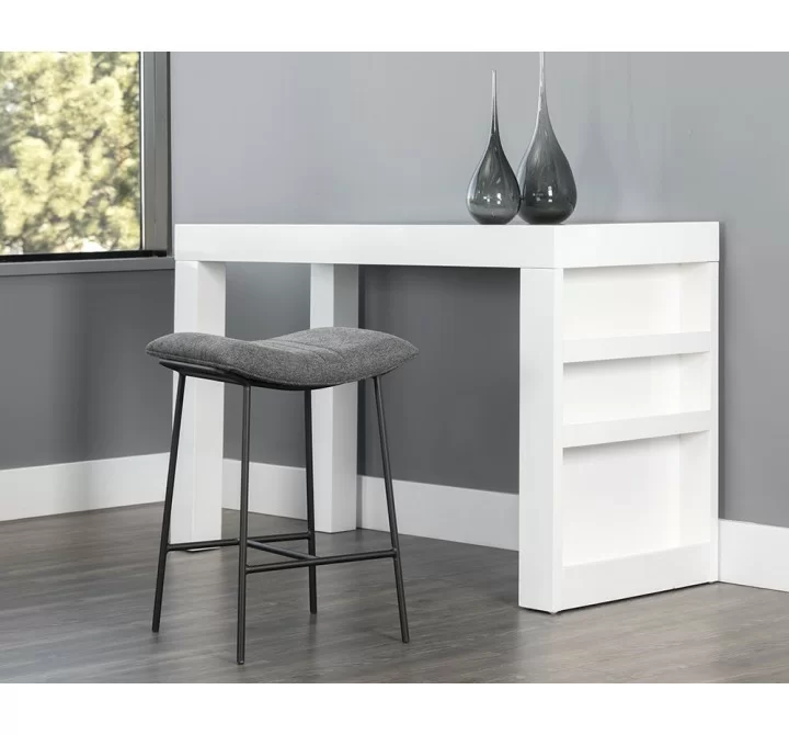 Sunpan Buca Backless Counter Stool in Belfast Koala Grey - Lifestyle
