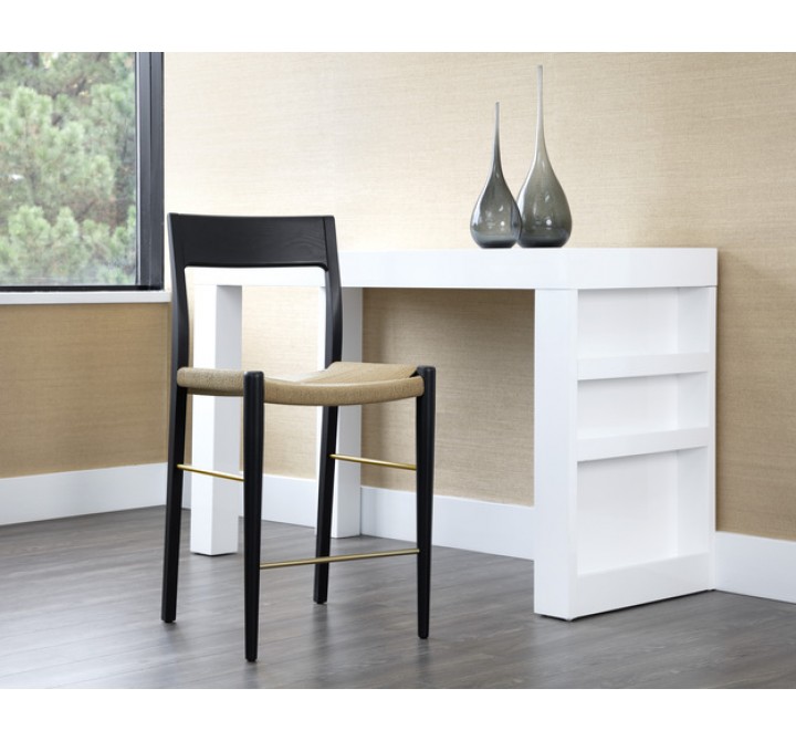 Sunpan Bondi Counter Stool in Black - Lifestyle