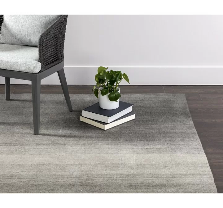 Sunpan Brisbane Hand-woven Rug - Grey - Lifestyle