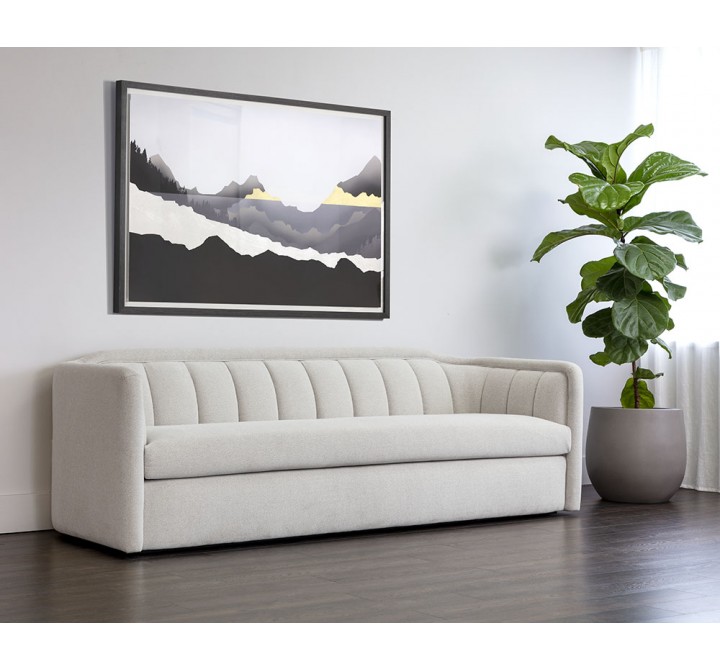 Sunpan Birrit Sofa in Alaska Noble Grey - Lifestyle