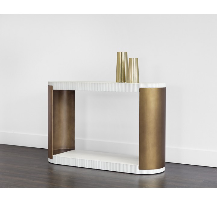 Sunpan Cavette Console Table - Lifestyle