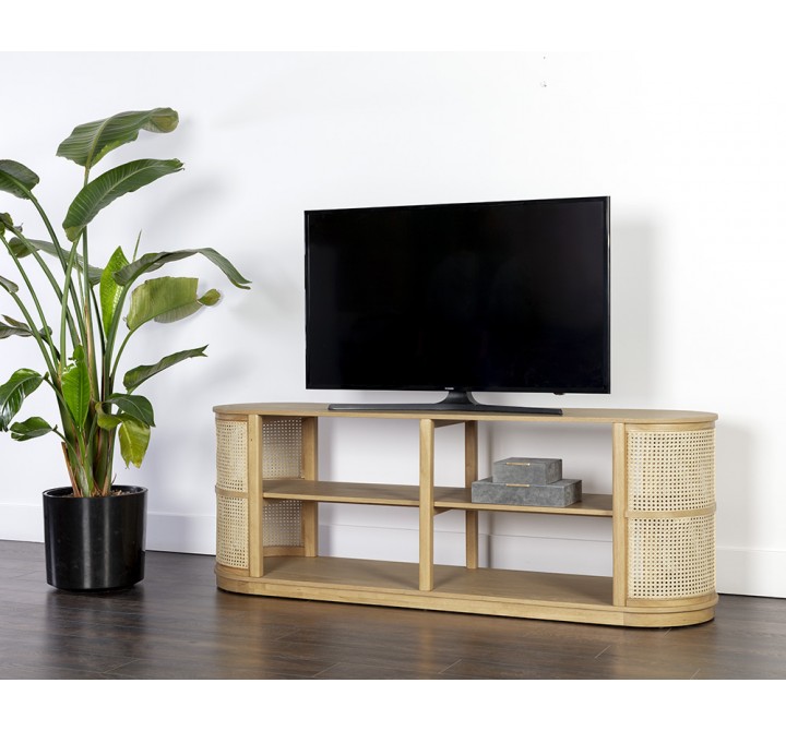 Sunpan Behati Media Console and Cabinet - Lifestyle