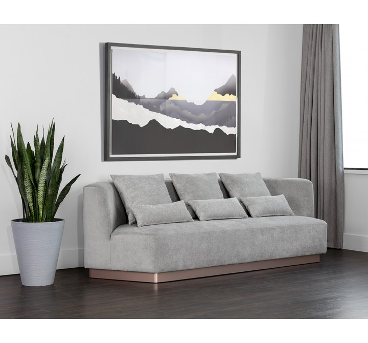 Sunpan Amalia Sofa in Polo Club Stone - Lifestyle
