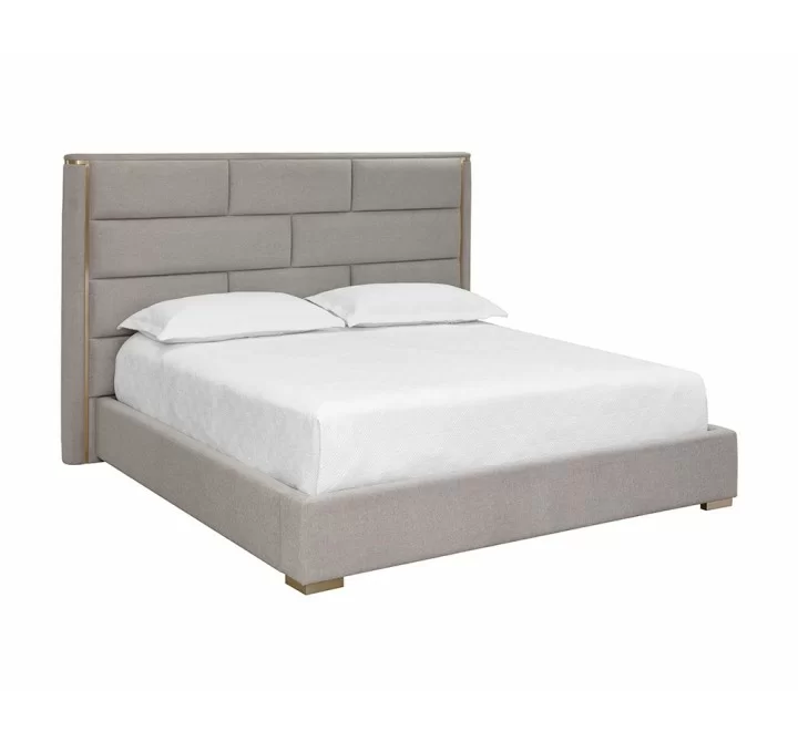 Sunpan Clara Bed In Ernst Sandstone - Angled