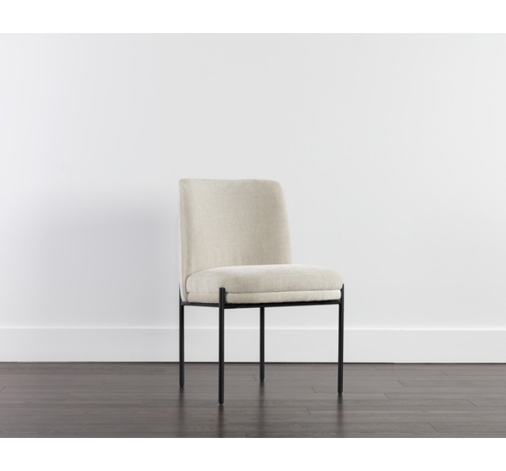 Sunpan Richie Dining Chair - Black Danny Ivory