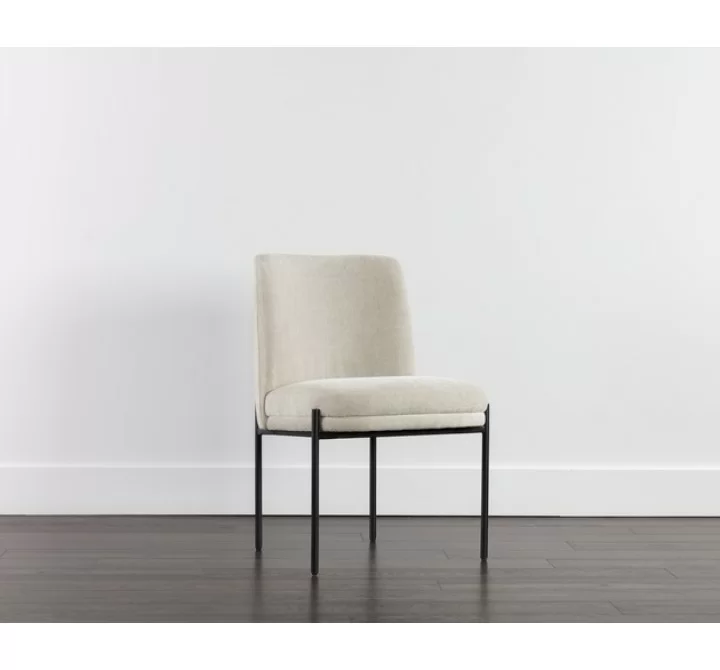 Sunpan Richie Dining Chair - Black Danny Ivory