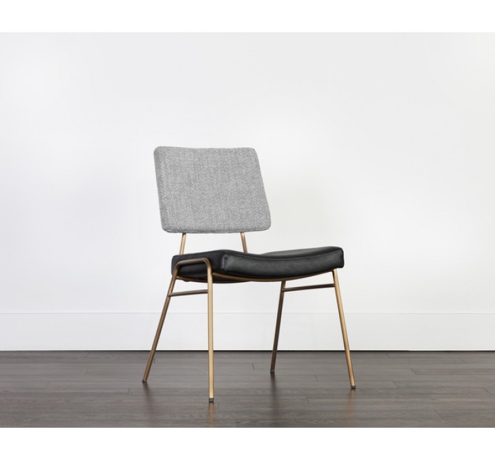 Sunpan Brinley Dining Chair Gold - Nightfall Black / Chacha Grey