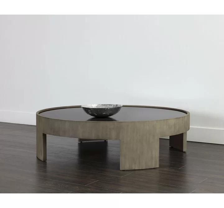 Sunpan Brunetto Coffee Table - Large - Ash Grey - Lifestyle