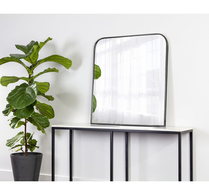 Sunpan Calabasas Wall Mirror In Black - Lifestyle
