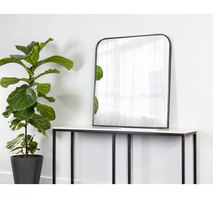 Sunpan Calabasas Wall Mirror In Black - Lifestyle