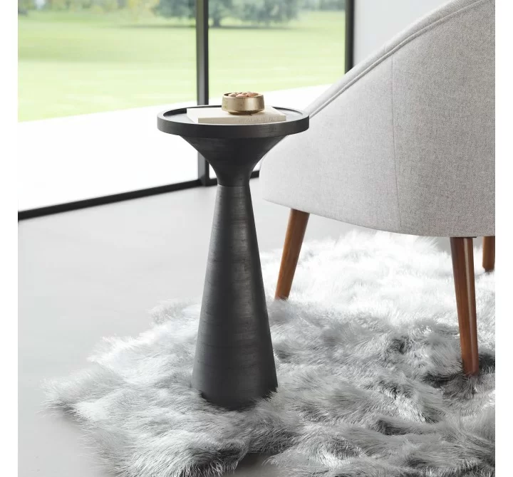 Zuo Modern Omni Side Table in Black - Lifestyle