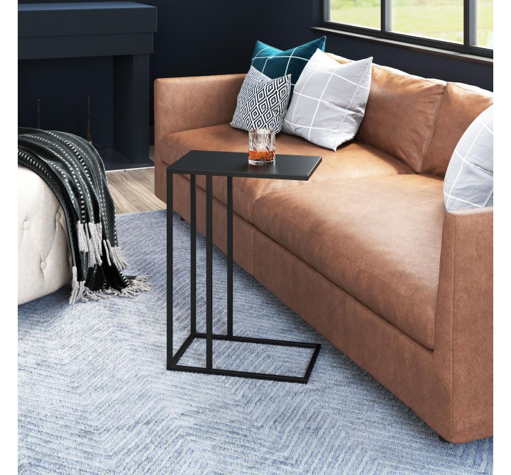 Zuo Modern Atom Side Table in Black - Lifestyle
