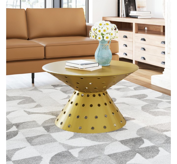 Zuo Modern Electron Coffee Table Gold - Lifestyle