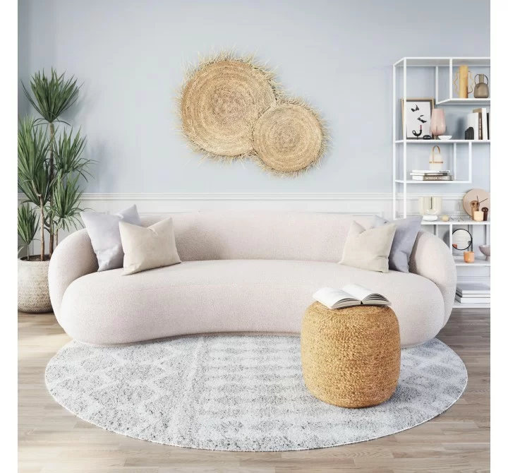 Zuo Modern Tibet Sofa in Cream - Front View