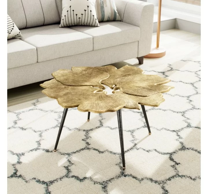 Zuo Modern Gingko Coffee Table Antique Brass - Lifestyle