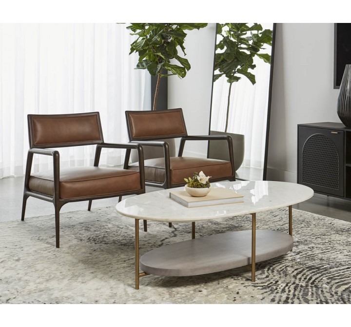 Sunpan Deja Coffee Table - Lifestyle