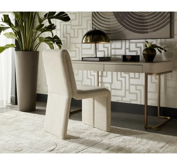 Sunpan Cascata Dining Chair In Effie Linen - Lifestyle