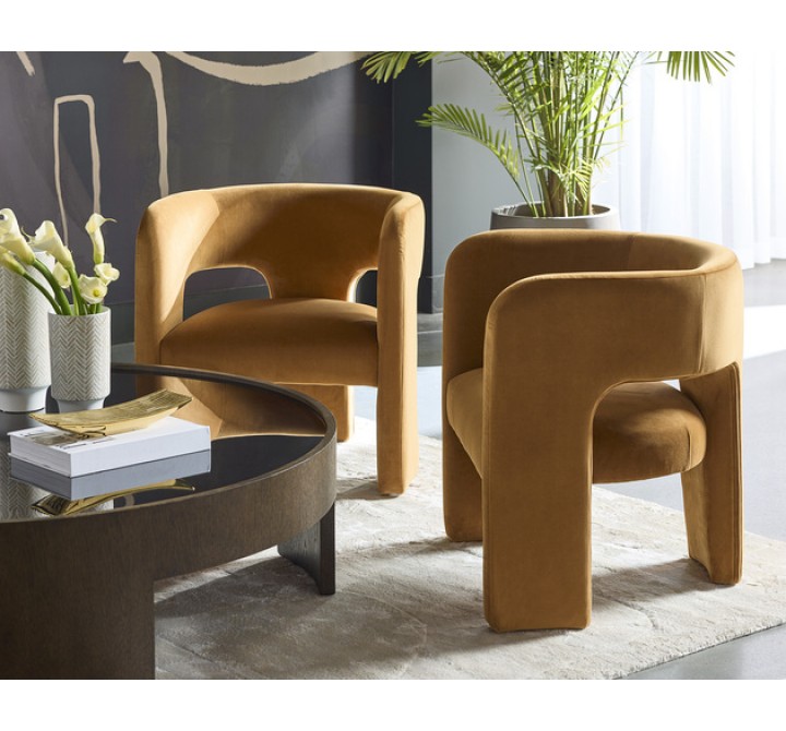 Sunpan Isidore Lounge Chair Gold