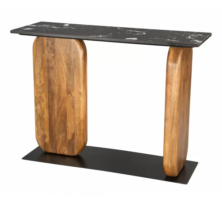 Zuo Modern Pemba Console Table in Multicolor - Angled