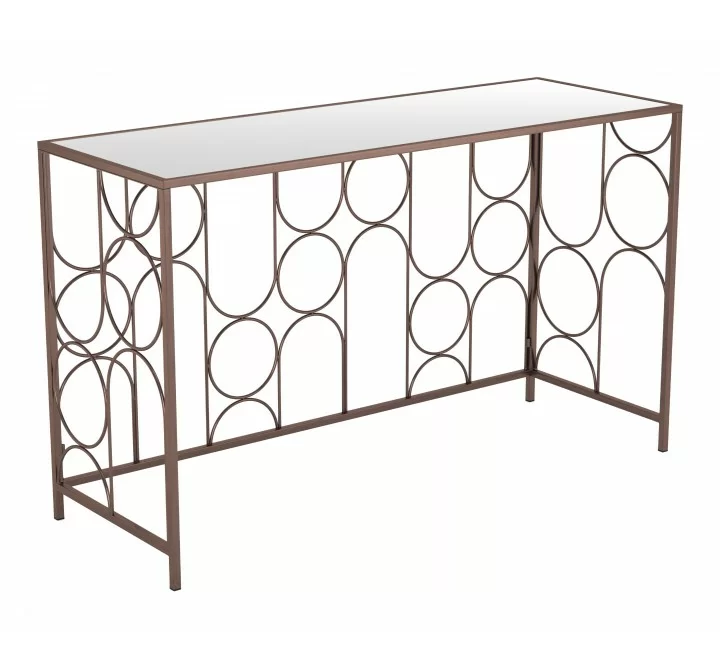 Zuo Modern Convale Console Table in Bronze - Angled