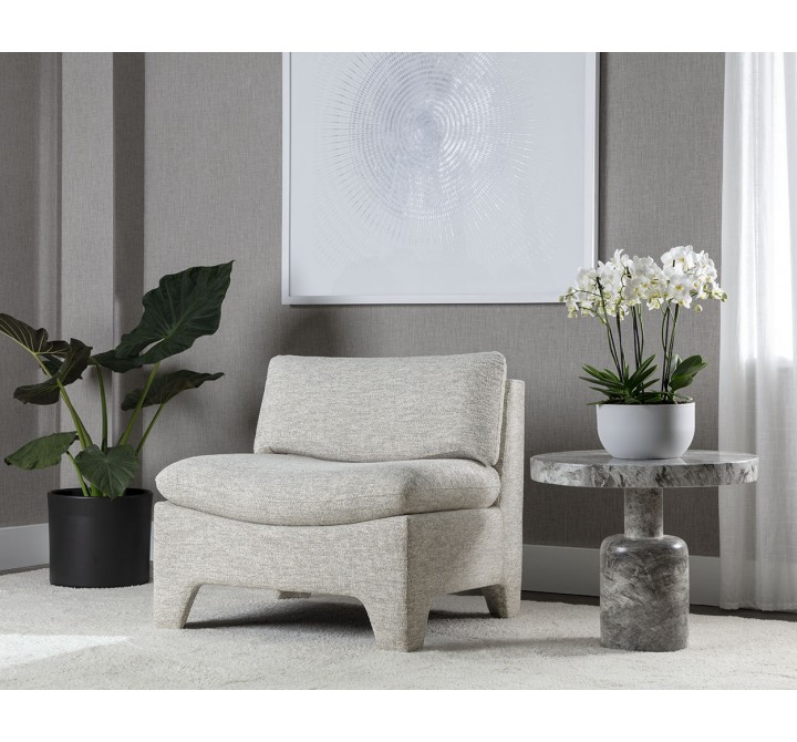 Sunpan Dallin Lounge Chair In Boho Oatmeal - Lifestyle