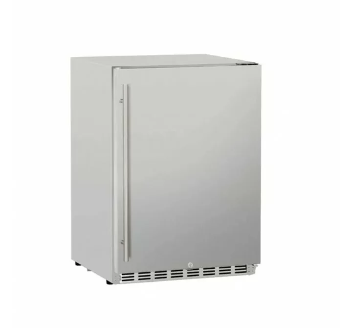 Summerset Grills 6.6c Deluxe Outdoor Rated Kegerator - No Tap - Angled View