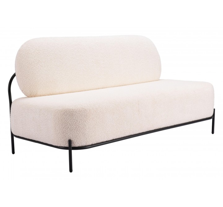 Zuo Modern Arendal Sofa Vanilla - Angled