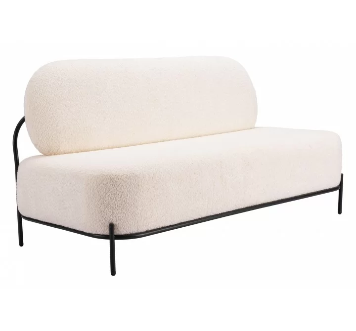 Zuo Modern Arendal Sofa Vanilla - Angled