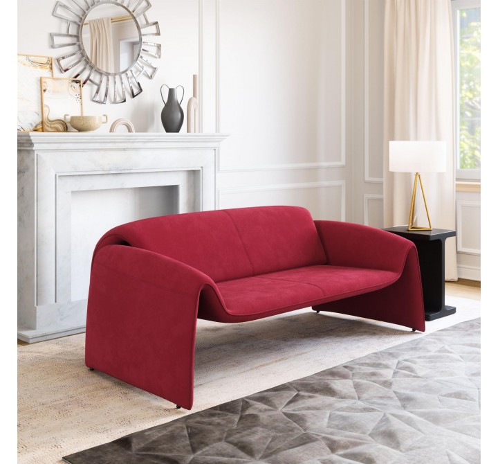 Zuo Modern Horten Sofa in Red - Lifestyle