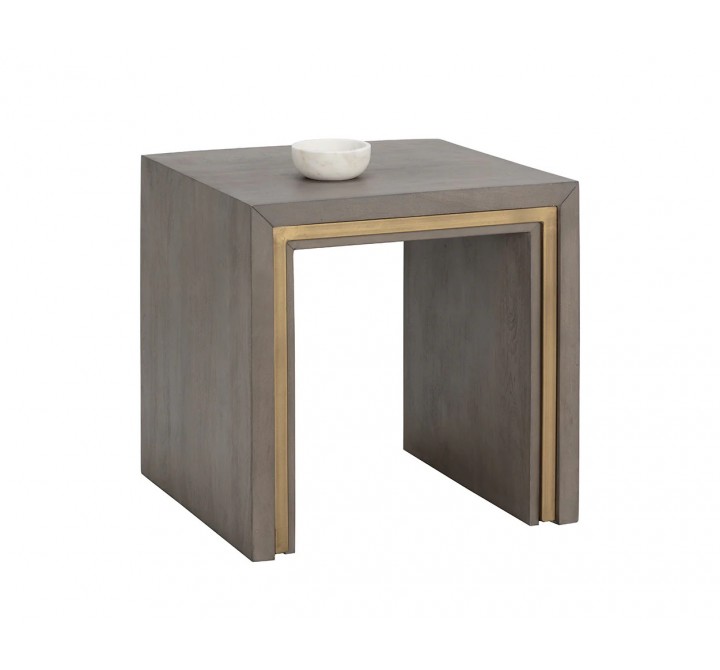 Sunpan Hilbert End Table - Angled