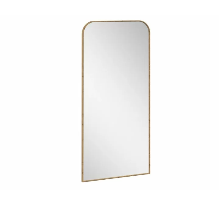 Sunpan Calabasas Floor Mirror In Rustic Oak - Angled View