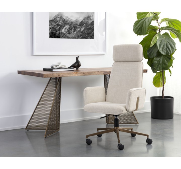 Sunpan Kalev Office Chair - Chacha Cream - Lifestyle