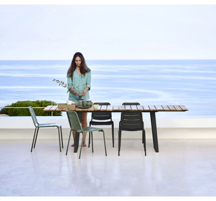Cane-Line Copenhagen Dining Table outdoor view