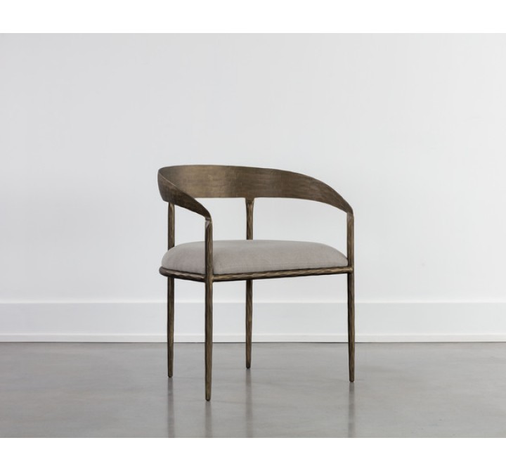Sunpan Zanatta Dining Armchair - Zenith Taupe Grey