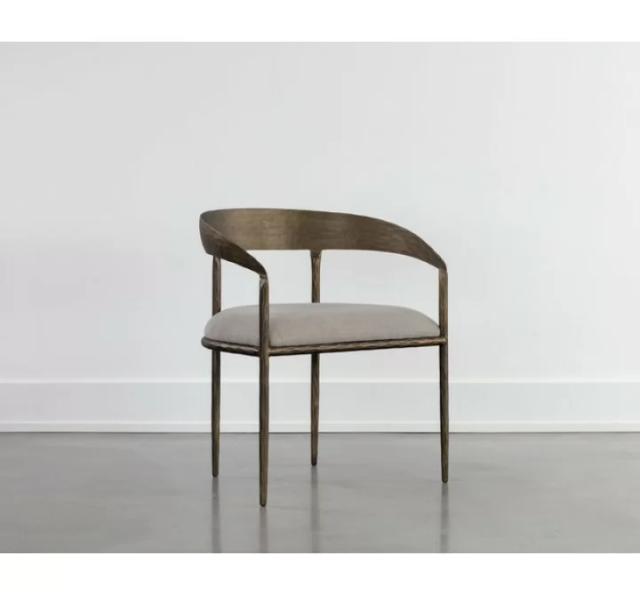 Sunpan Zanatta Dining Armchair - Zenith Taupe Grey
