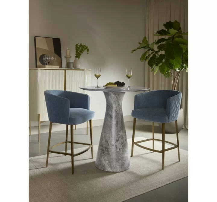 Sunpan Paloma Bar Cabinet - High Gloss Cream