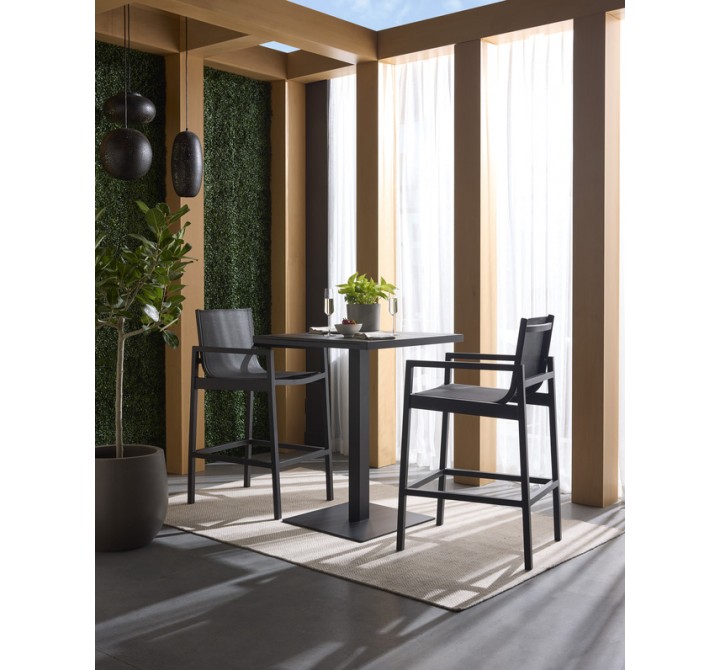 Sunpan Merano Bar Table Black - Lifestyle