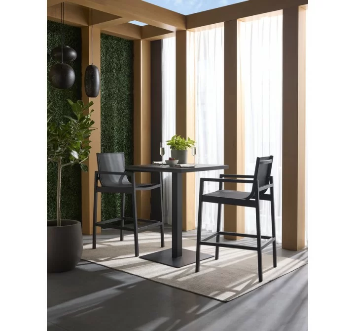 Sunpan Merano Bar Table Black - Lifestyle
