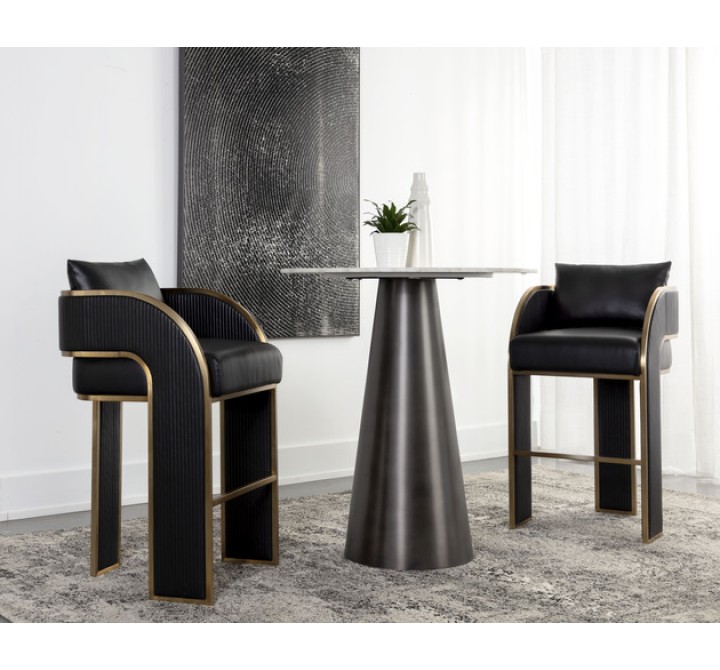 Sunpan Baz Bar Stool - Napa Black Set
