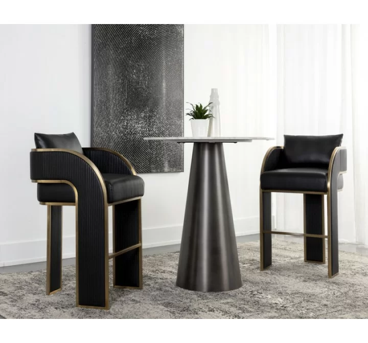 Sunpan Baz Bar Stool - Napa Black Set