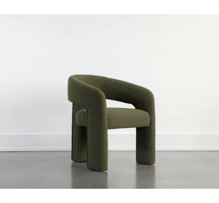 Sunpan Isidore Dining Chair Olive Side