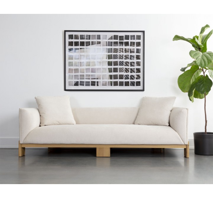 Sunpan Aanwa Sofa - Polo Club Muslin - Lifestyle