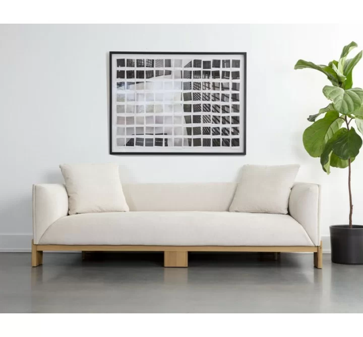 Sunpan Aanwa Sofa - Polo Club Muslin - Lifestyle