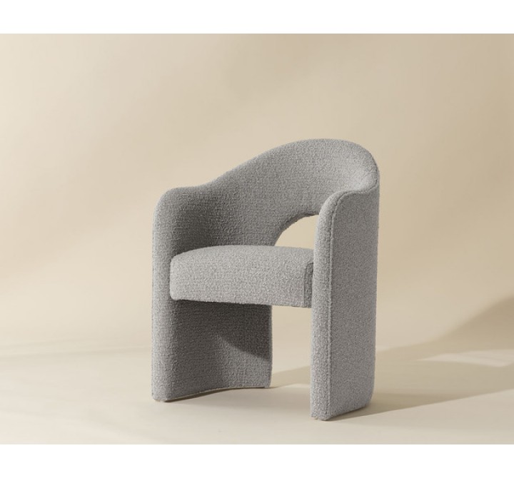 Sunpan Anaya Dining Armchair - Altro Cappuccino - Front Side Angle