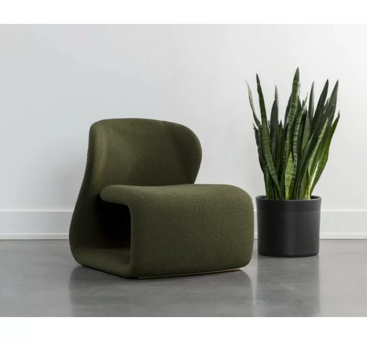 Sunpan Sophiene Lounge Chair - Copenhagen Olive