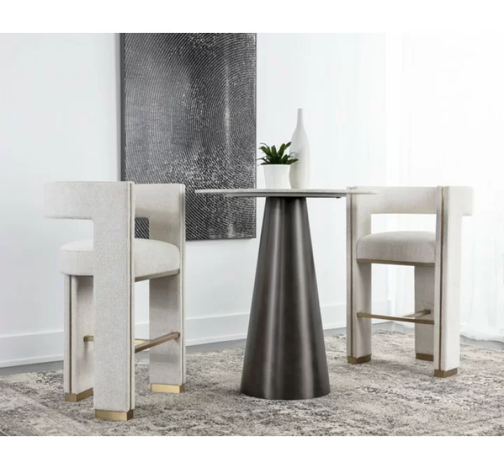 Sunpan Adamina Bar Stool Rhea Light Barley - Lifestyle