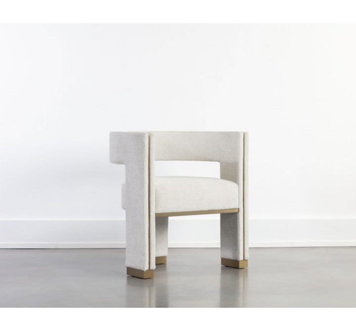 Sunpan Adamina Dining Armchair Rhea Light Barley - Lifestyle